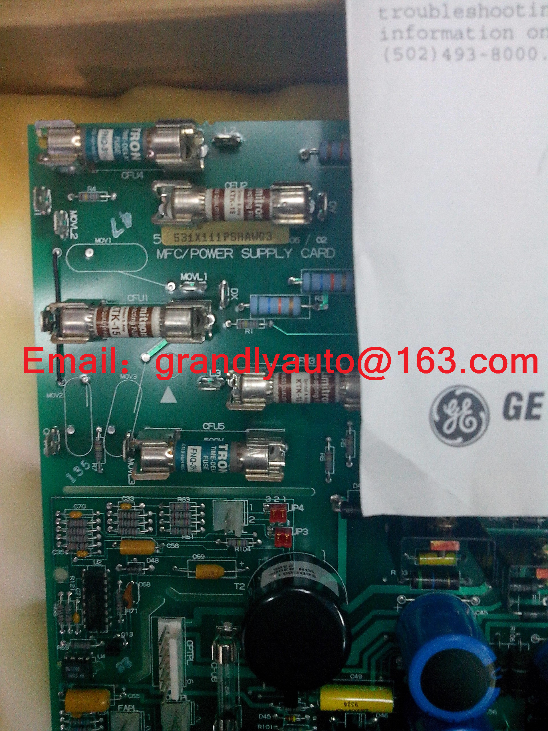 Quality New GE 531X139APMASM7 Control Board-Buy at Grandly Automation Ltd